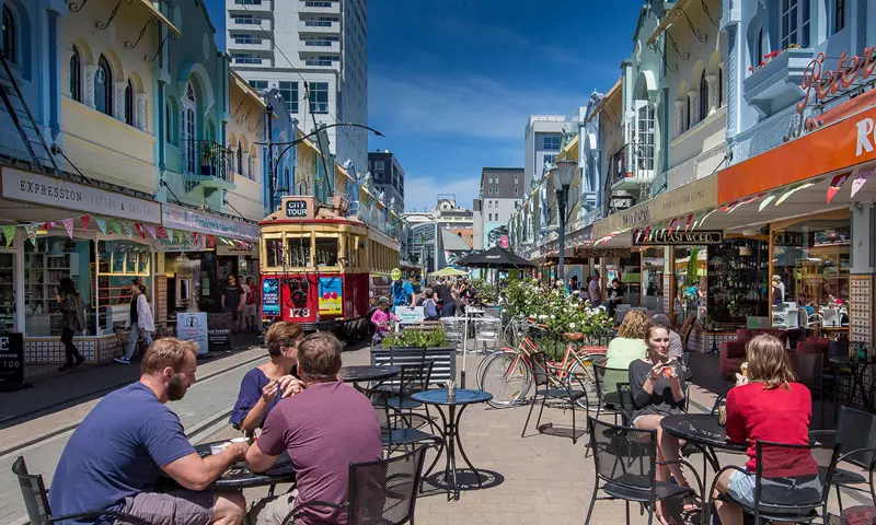 Christchurch New Regent Street Tram Tables