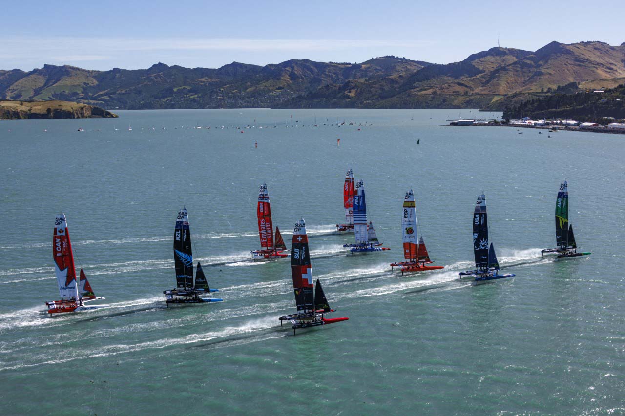 SailGP Boats On Lyttelton 2023